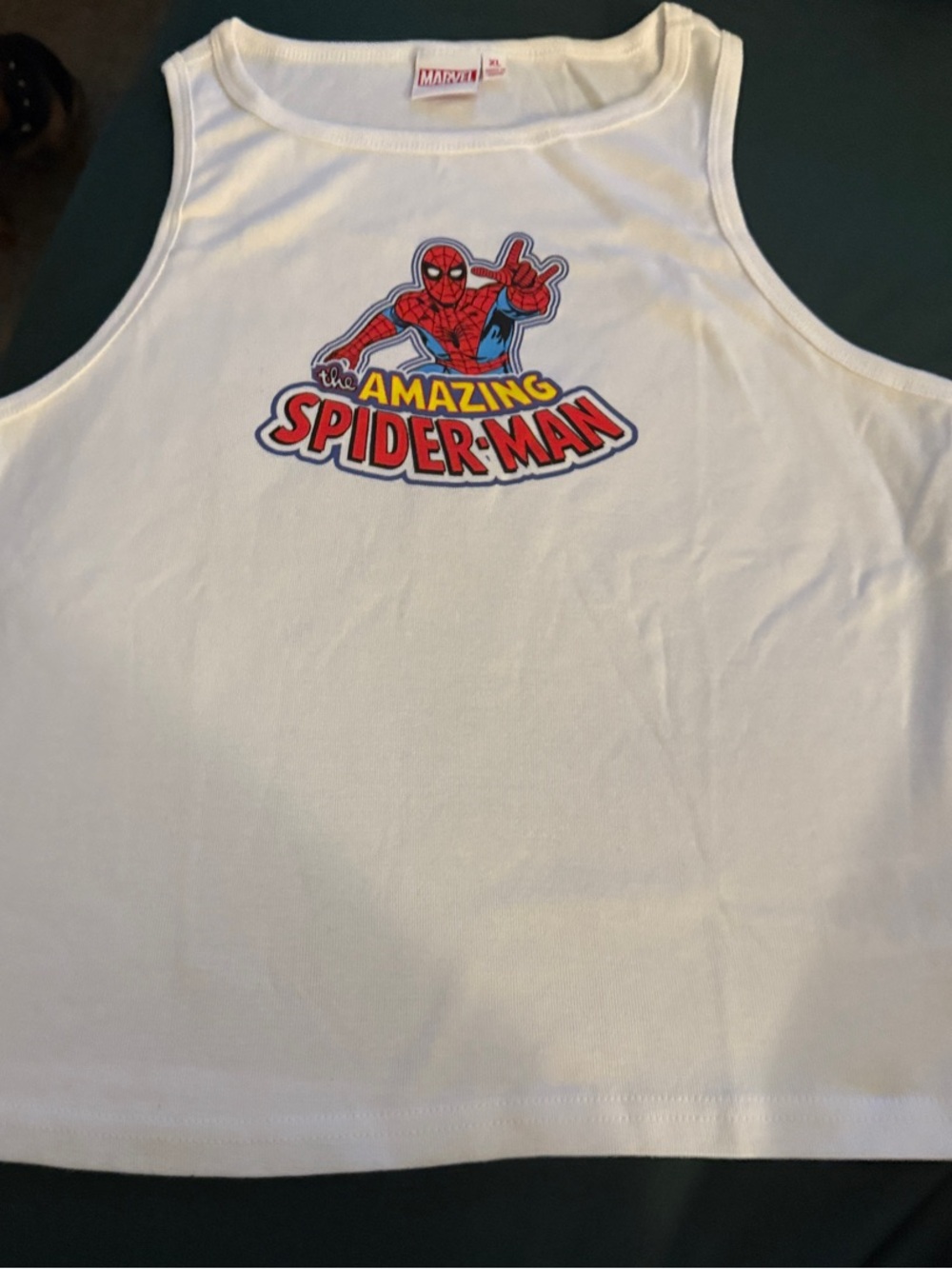 Women’s White Spider-Man Tank